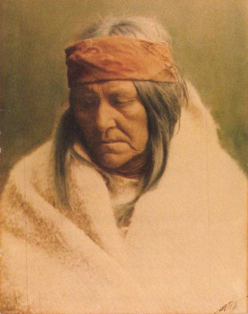 EDWARD S. CURTIS, FIG. 25 TWO BEAR WOMAN PIEGAN, 1900-1: Photographer: Edward S. Curtis (American, 1868 - 1952) - renowned photographer of the American West and the Native American Indian. Title: FIG. 45 Curtis Studio, (Edward S. Curtis and His Daughter Bet
