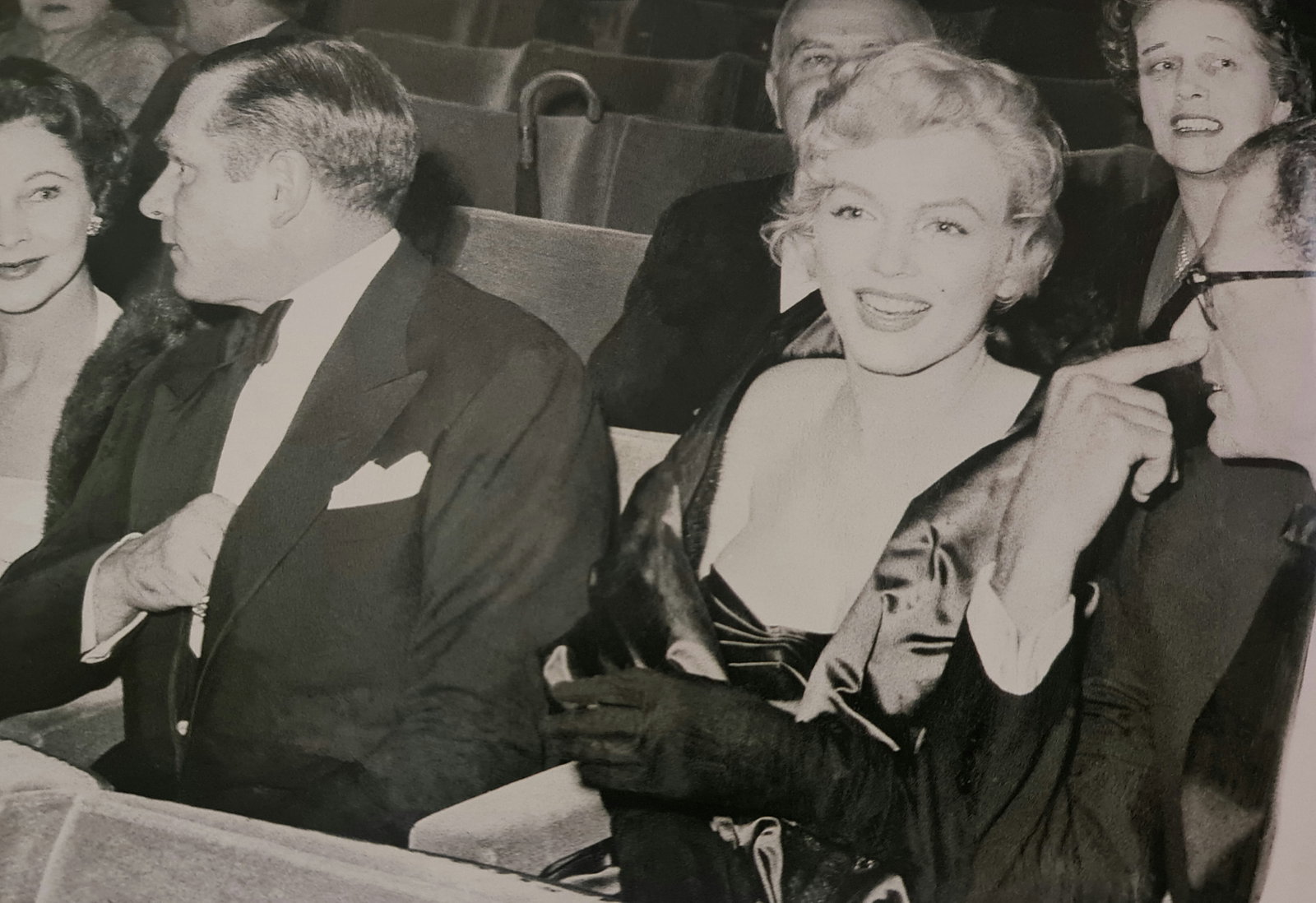 Marilyn Monroe, Happy And Relaxed At Black Tie Opening Of The View From The Bridge, 1956: Photographer: Unknown Subject/Title: Marilyn Monroe, Happy and relaxed at black tie opening of The View from the Bridge Date Of Negative: 1956 Type Of Print: Sheet Fed Photogravure/Heliogravure Date O