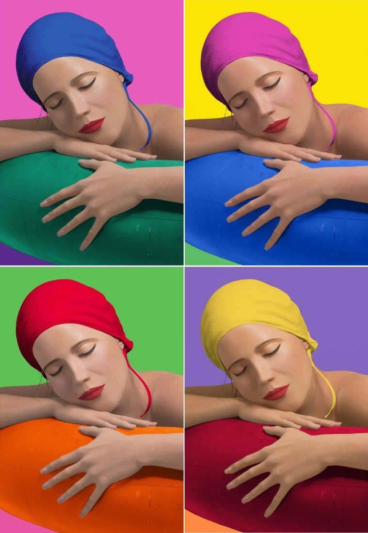 CAROLE A FEUERMAN 'SERENA SUITE 2012' HAND SIGNED - FRAMED: CAROLE A FEUERMAN "SERENA SUITE" ARCHIVAL MIXED MEDIA PRINT SIZE: 24 X 33.5 INCHES (EACH) MATCHING EDITION: TP OF 5 YEAR: 2012 SIGNATURE: EACH SIGNED, DATED AND NUMBERED BY THE ARTIST CERTIFICATE OF A