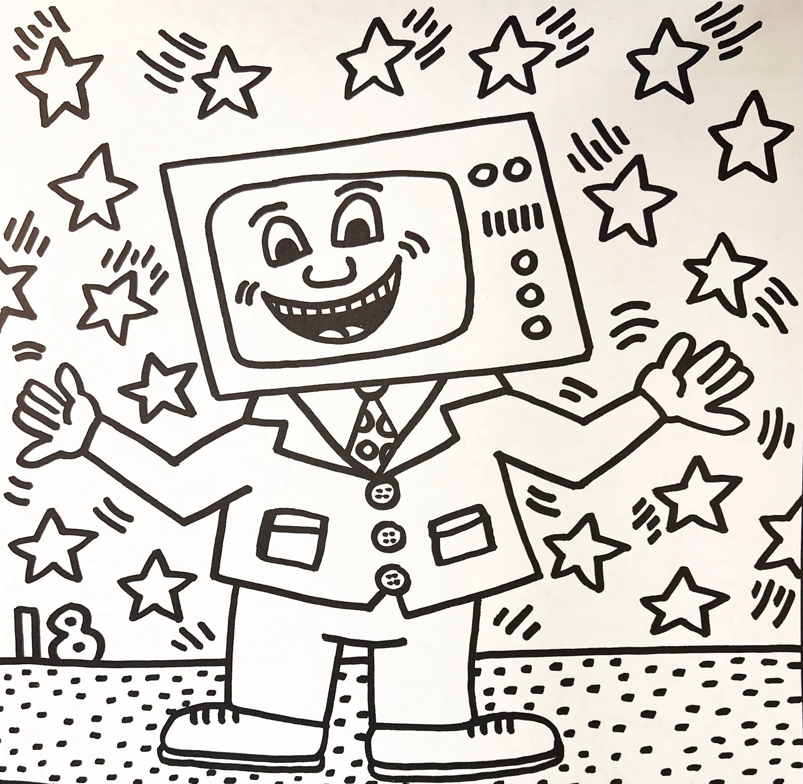 KEITH HARING, UNTITLED XII, LITHOGRAPH - 1985 (1 of 1)