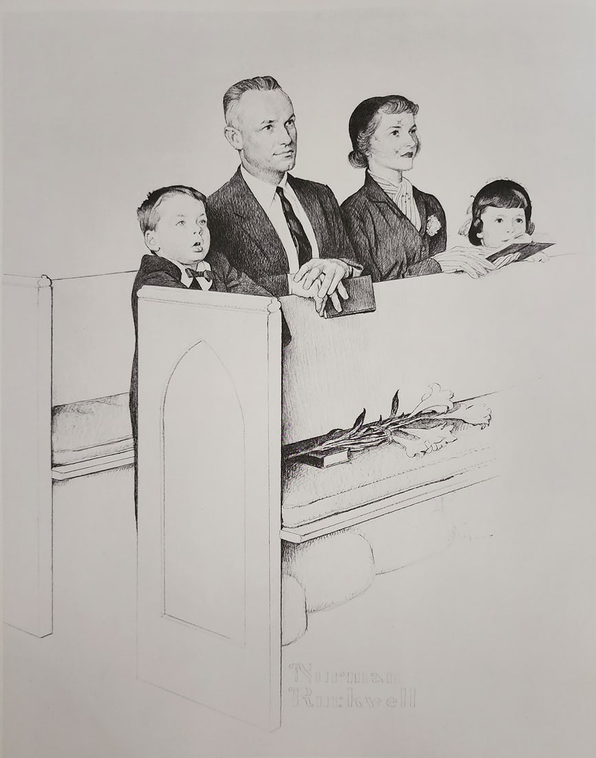 Norman Rockwell, Easter - C.1955 (1 of 1)