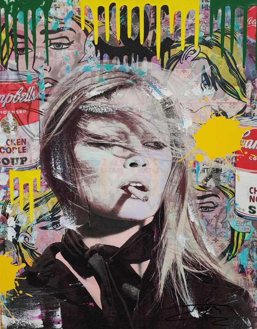 Jozza, 'About Glamour - 2023' Original Acrylic On Canvas, 30X24 (1 of 4)