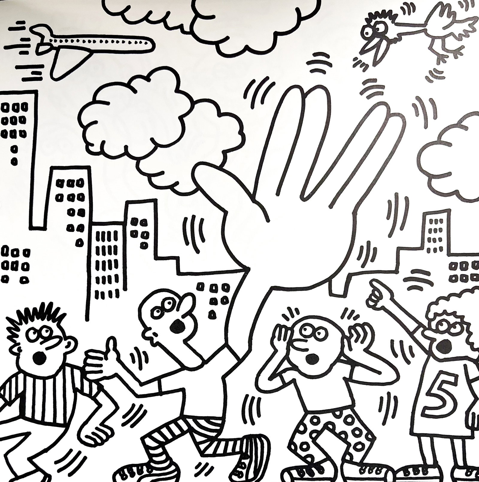 KEITH HARING, UNTITLED II, LITHOGRAPH - 1985 (1 of 1)