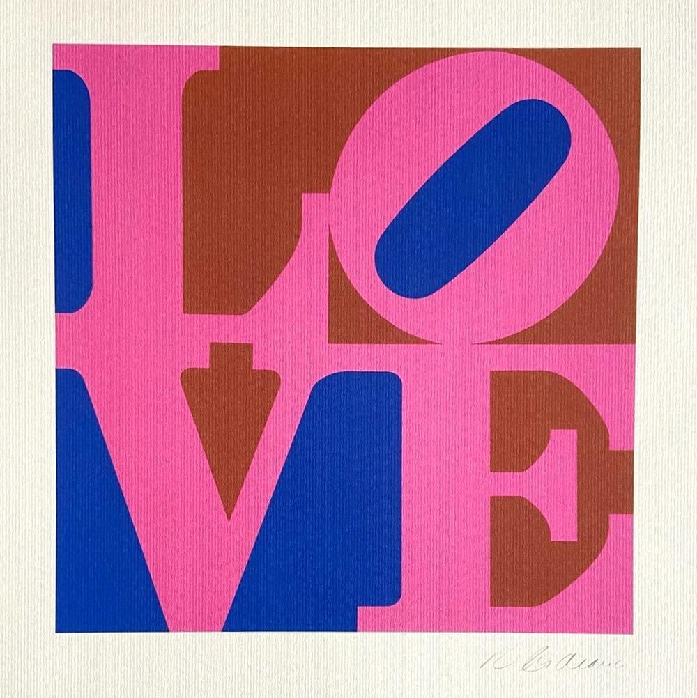 ROBERT INDIANA 'LOVE' LIMITED EDITION LITHOGRAPH, GUGGENHEIM, 1978 - 6: Description Robert Indiana "Love" The lithograph was printed by the Guggenheim Museum in 225 hand-numbered copies. Robert Indiana's signature is on the plate. The work measures 33X33 cm Guggenheim Mus