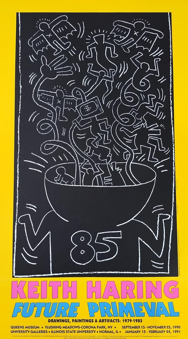 Keith Haring Future Primeval Original Poster 1990 (1 of 4)