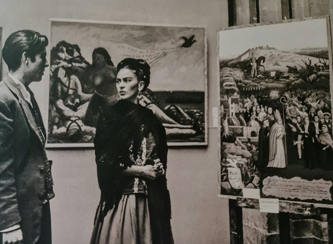 Frida Kahlo, With Arturo Estrada And Frida At An Exhibition In Mexico, 1944 (1 of 1)