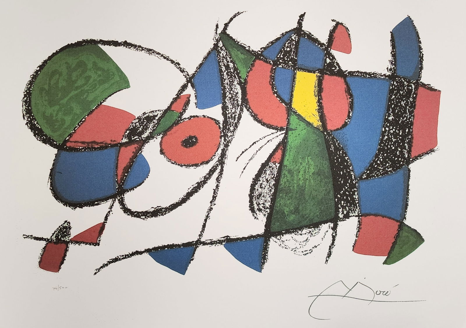 Joan Miro, 'Volume Ii Litho Viii', Plate Signed And Numbered Lithograph (1 of 1)
