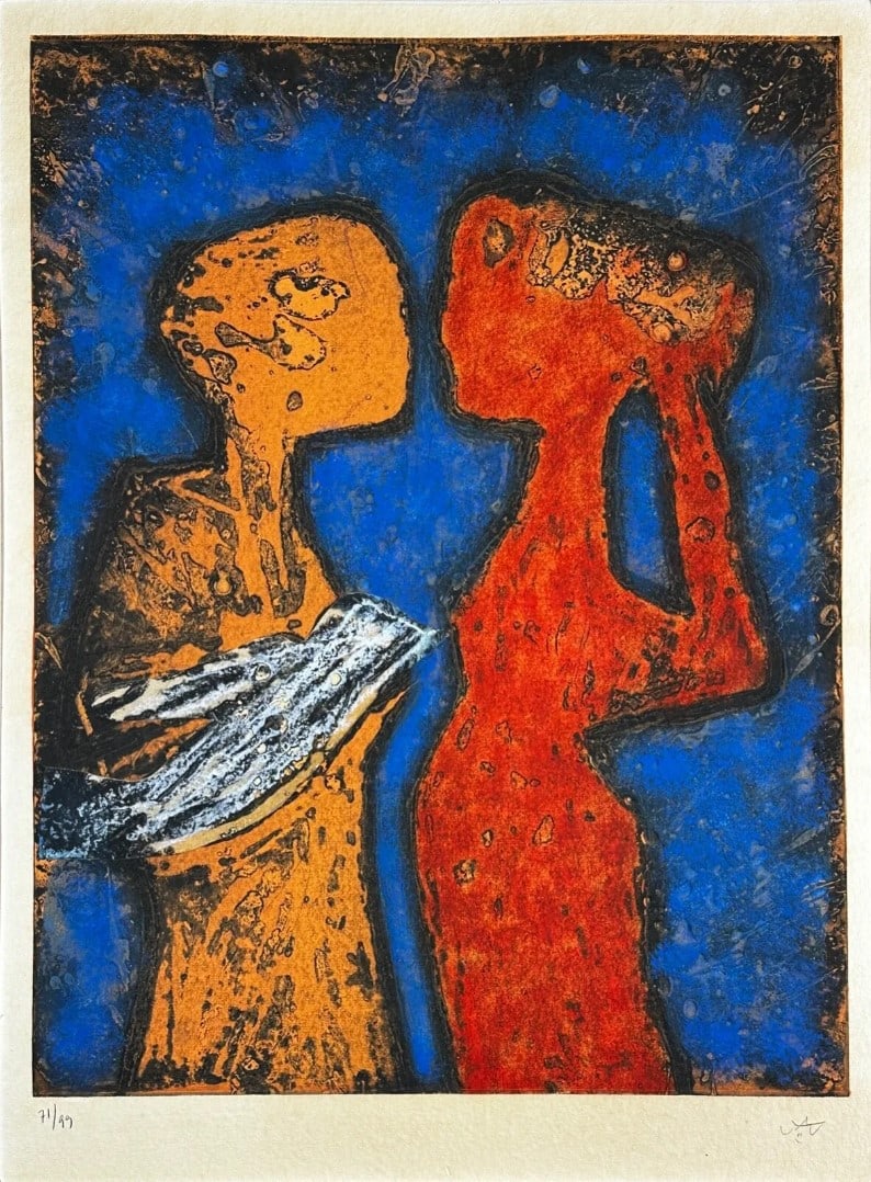 Roberto Matta, 'Eviliante', Signed - Limited Edition, Collage Etching (1 of 4)