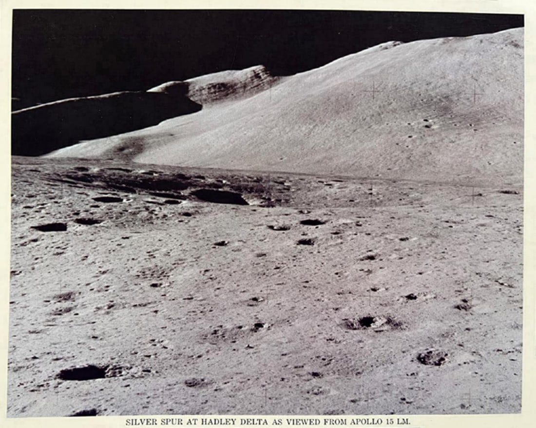 Nasa, Silver Spur At Hadley Delta As Viewed From Apollo 15 Lm (1 of 3)