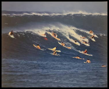 Leroy Grannis, Sunset Beach, 1967: Photographer: LeRoy Grannis (1917-2011) captured the early surf lifestyle of Southern California unlike any other of his generation. Subject/Title: Sunset Beach Date Of Negative: 1967 Type Of Print: F