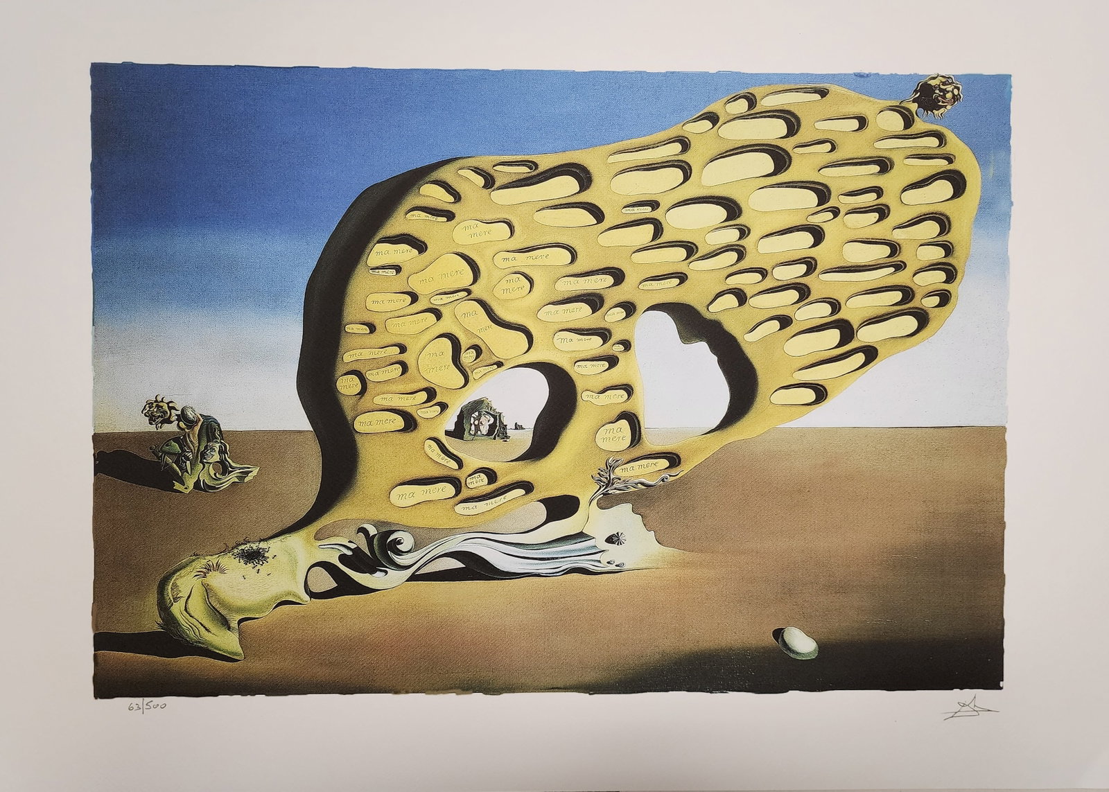Salvador Dali, 'The Enigma Of My Desire', Facsimile: Artist: Salvador Dali. Title: 'The enigma of my desire' Dimensions: 27 in. by 20in. Condition- Excellent Plate Signed and Numbered Type: serigraph on deckle edged paper Buyers Premium- 25% Salvador Da