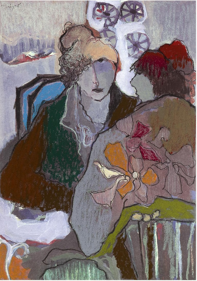 Itzchak Tarkay 'Winter Afternoon' Lithograph, Signed And Numbered Ap (1 of 1)