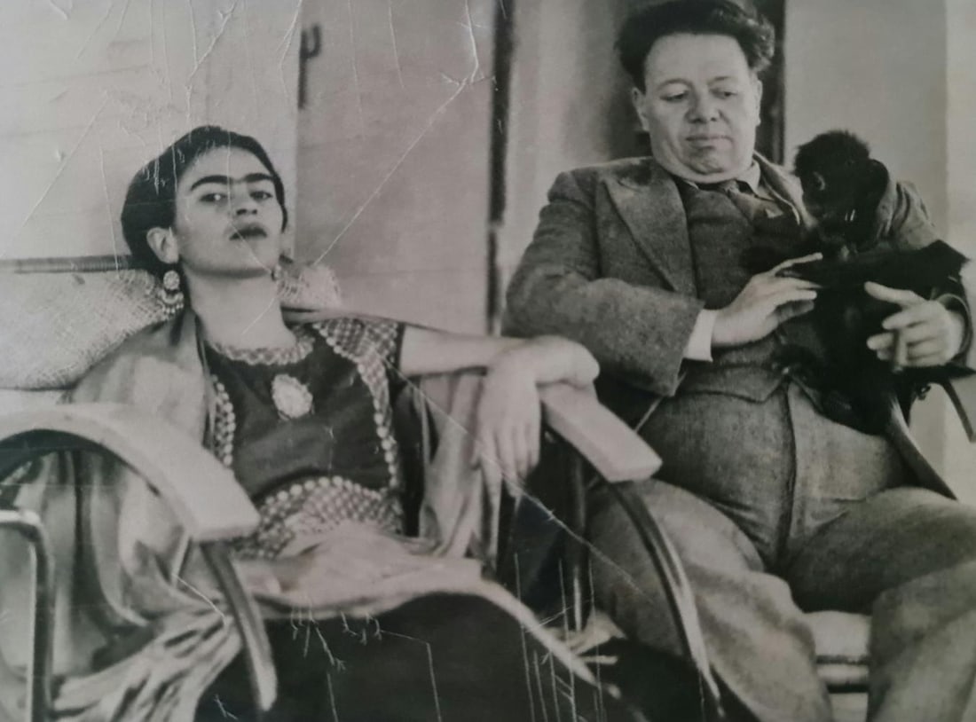 Frida Kahlo, With Diego Rivera And Fulang-Chang, 1937 (1 of 1)