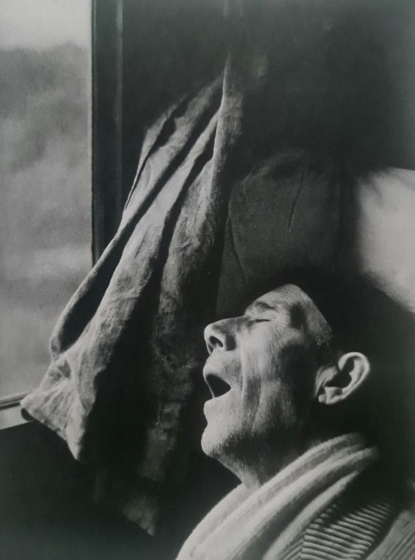 Brassai, Rome-Naples Express, 1955: Photographer: Brassai (pseudonym of Gyula Halász, 1899 – 1984) - historically important Hungarian photographer, sculptor and filmmaker who rose to fame in France. Title: Rome-Naples Express Type Of