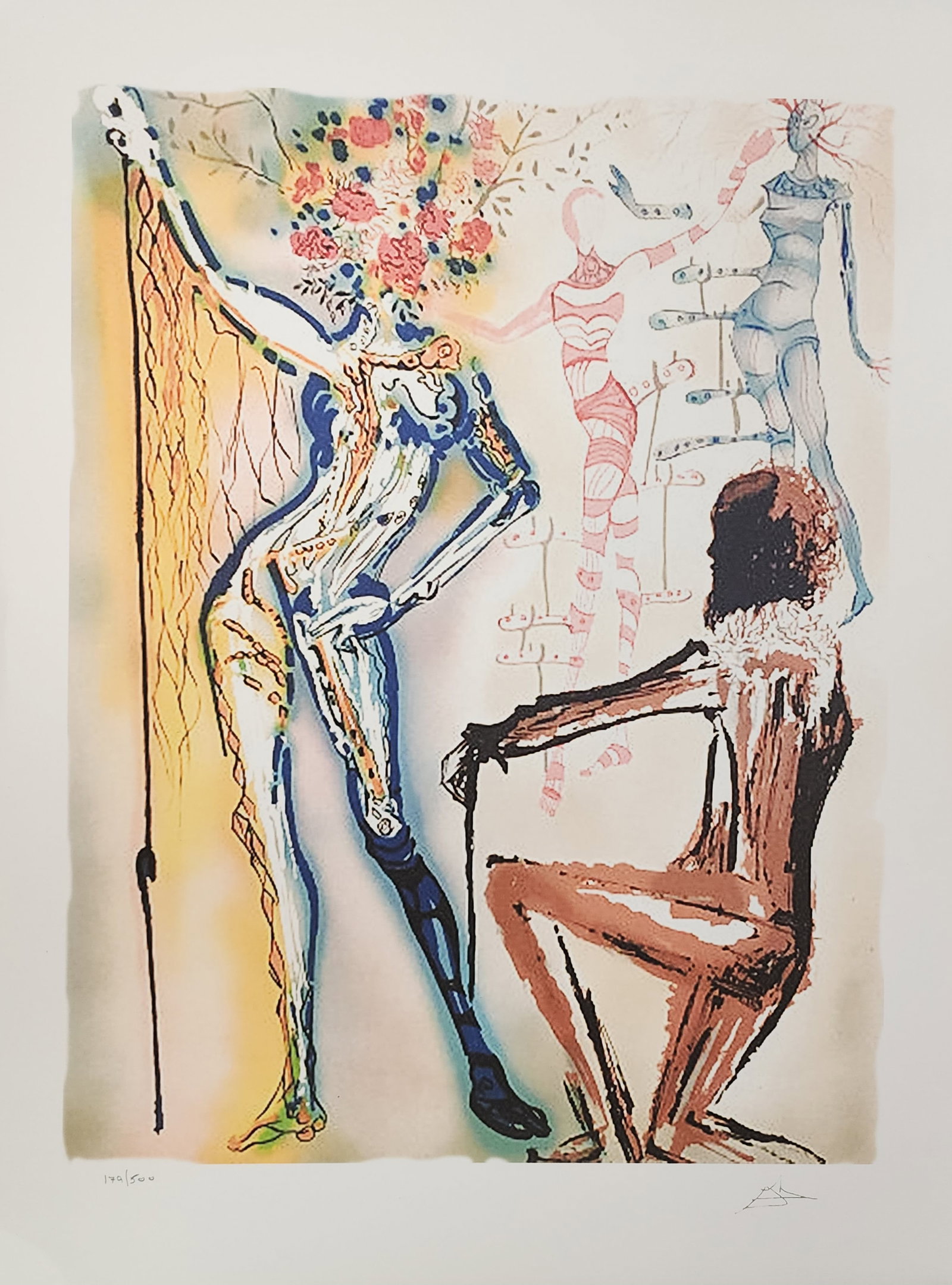 Salvador Dali, 'Fashion Designer', Facsimile: Artist: Salvador Dali. Title: 'Fashion Designer' Dimensions: 27 in. by 20in. Condition- Excellent Plate Signed and Numbered Type: serigraph on deckle edged paper Buyers Premium- 25% Salvador Dali, a S