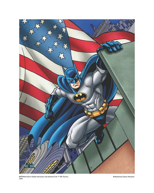 Warner Bros, Dc Comics, Batman, "Patriotic Background" (1 of 1)