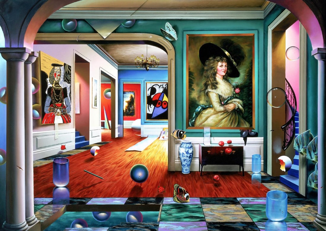 Ferjo, "The Third Dimension" Lithograph, Signed & Numbered Ap. Ferjo Coa: Description Ferjo - Fernando de Jesus Oliveira (Bahia, Brazil in 1946) "THE THIRD DIMENSION" Lithograph on paper Image Size- 28" X 39" Signed & numbered in pencil Edition number: AP (Aside from the ed