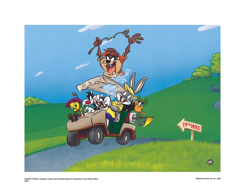 Warner Bros, Looney Tunes, Bugs, Daffy, Taz & Tweety, 'To The 19Th Hole' (1 of 1)