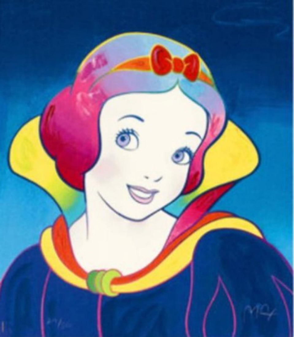 Peter Max, 'Walt Disney's, Snow White', Signed Limited Edition, Silkscreen (Blue) (1 of 3)