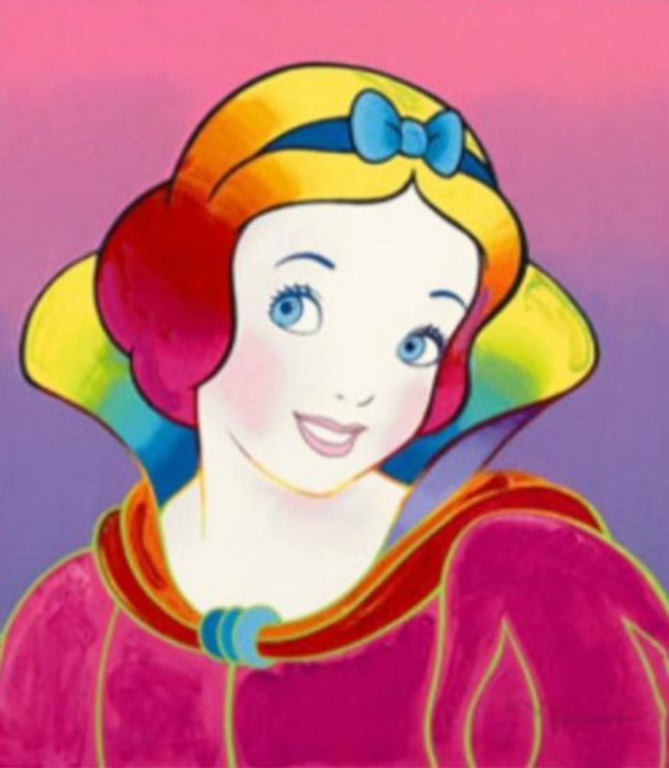 Peter Max, 'Walt Disney's, Snow White', Signed Limited Edition, Silkscreen (Pink) (1 of 3)