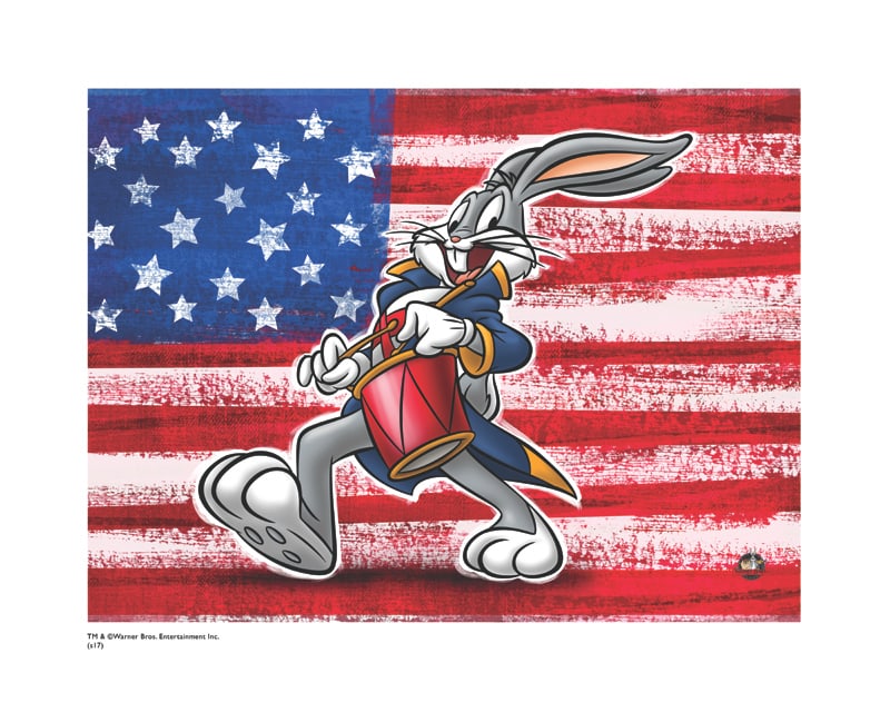 Warner Bros, Looney Tunes, Bugs Bunny, 'Patriotic, Drummer Boy Bugs' (1 of 1)