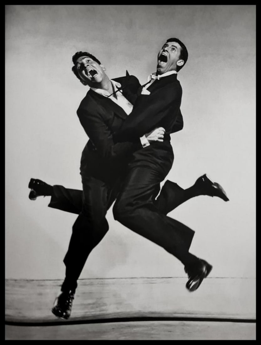 Phillipe Halsman, Jerry Louis and Dean Martin, 1951: Photographer: Philippe Halsman (Latvia born American, 1906 - 1979) - internationally renowned portrait and fashion photographer, one of the most important and influential photographers from the 1940's