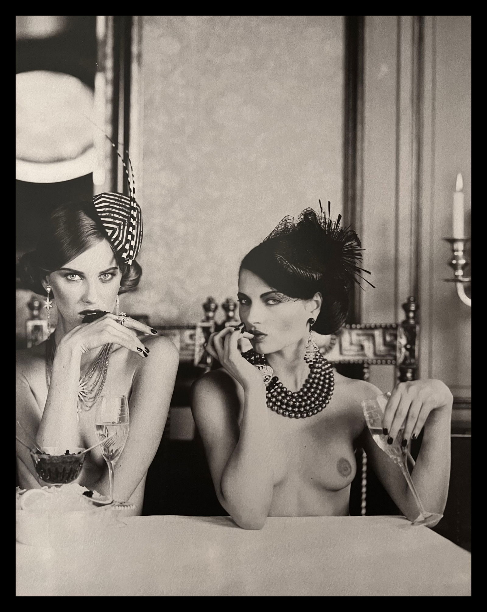Marc Lagrange - Caviar Girls, 2008: Photographer: Marc Lagrange was a Belgian photographer known for his nude portraits of female figures. Lagrange created dream-like and fantastical narrative pictures populated by beautiful nudes that