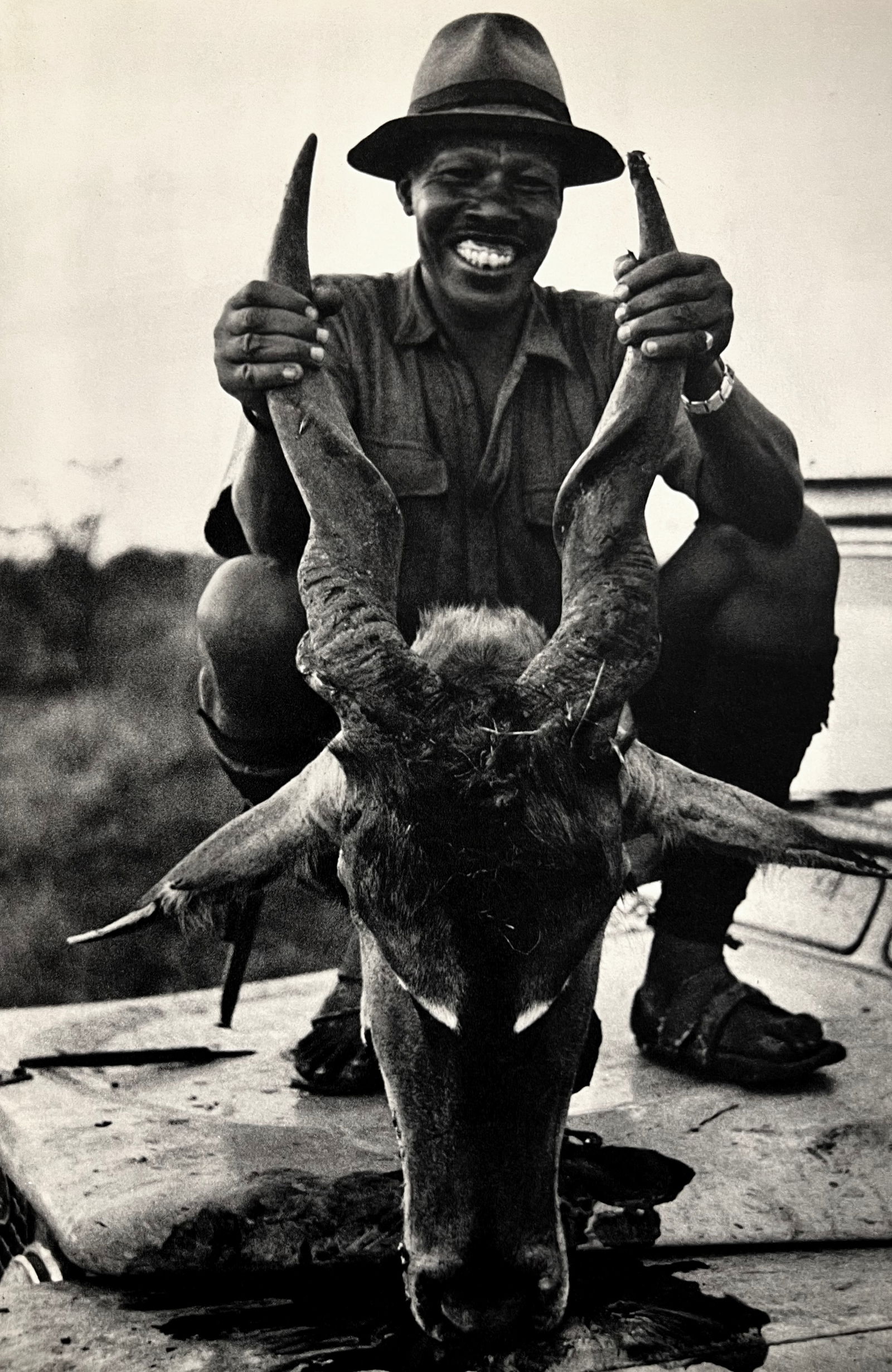 Peter Hill Beard, Teriri And A Record-Class Eland, A Carrier Of Rinder Pest, 1960'S: Photographer: Peter Hill Beard (January 22, 1938 – March 31 / April 19, 2020) was an American artist, photographer, diarist, and writer who lived and worked in New York City, Montauk and Kenya. His