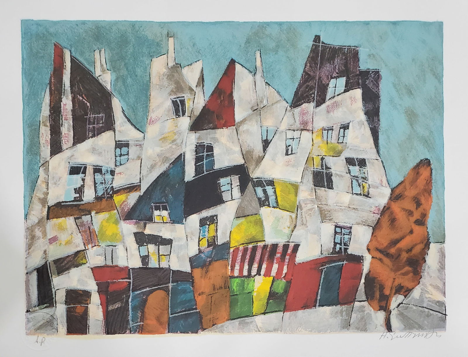 Harry Guttman, City Series Hand Signed Ap Lithograph (1 of 1)