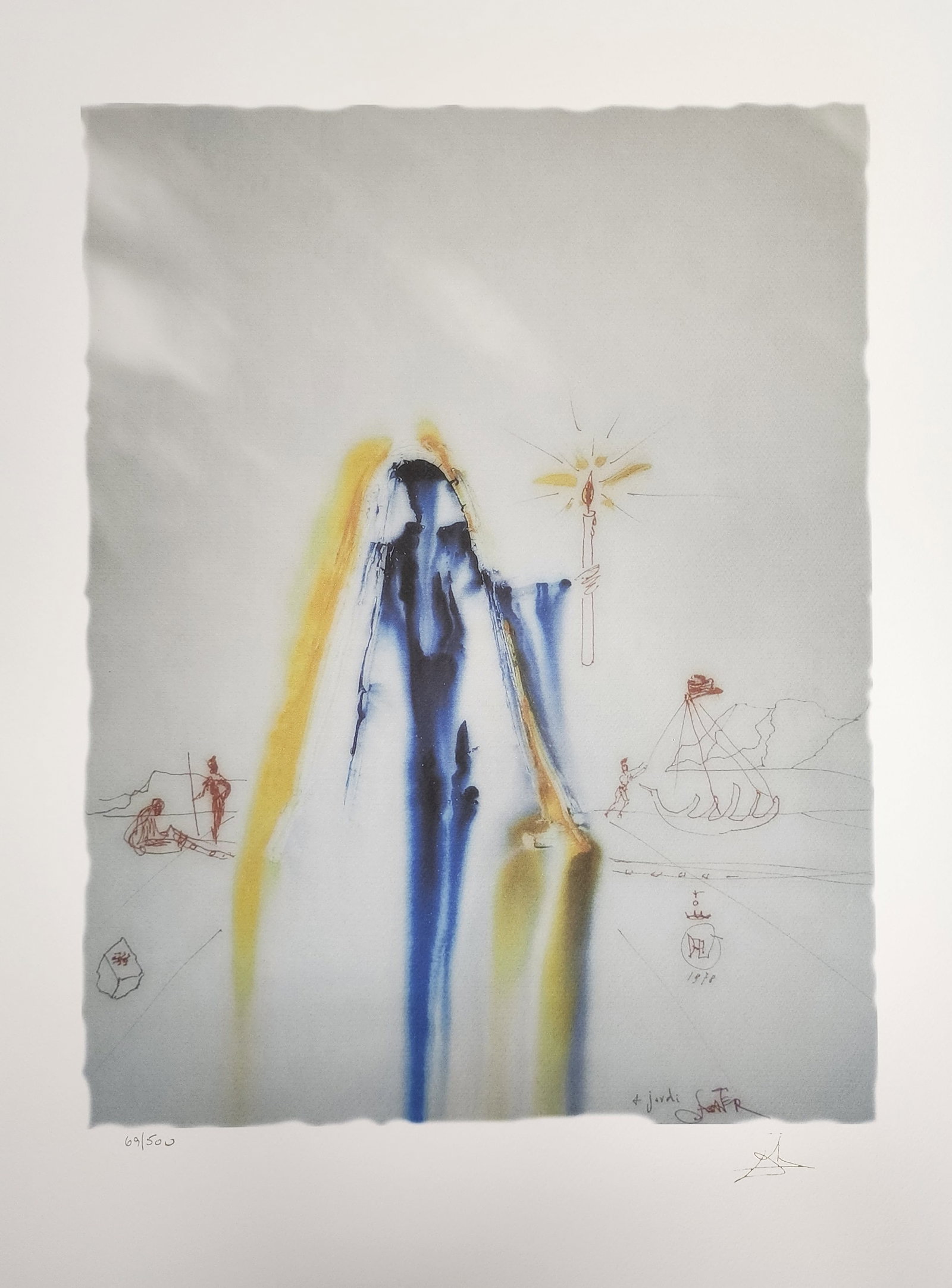 Salvador Dali, 'Surrealist Matador', Facsimile: Artist: Salvador Dali. Title: 'Surrealist Matador' Dimensions: 27 in. by 20in. Condition- Excellent Plate Signed and Numbered Type: serigraph on deckle edged paper Buyers Premium- 25% Salvador Dali, a