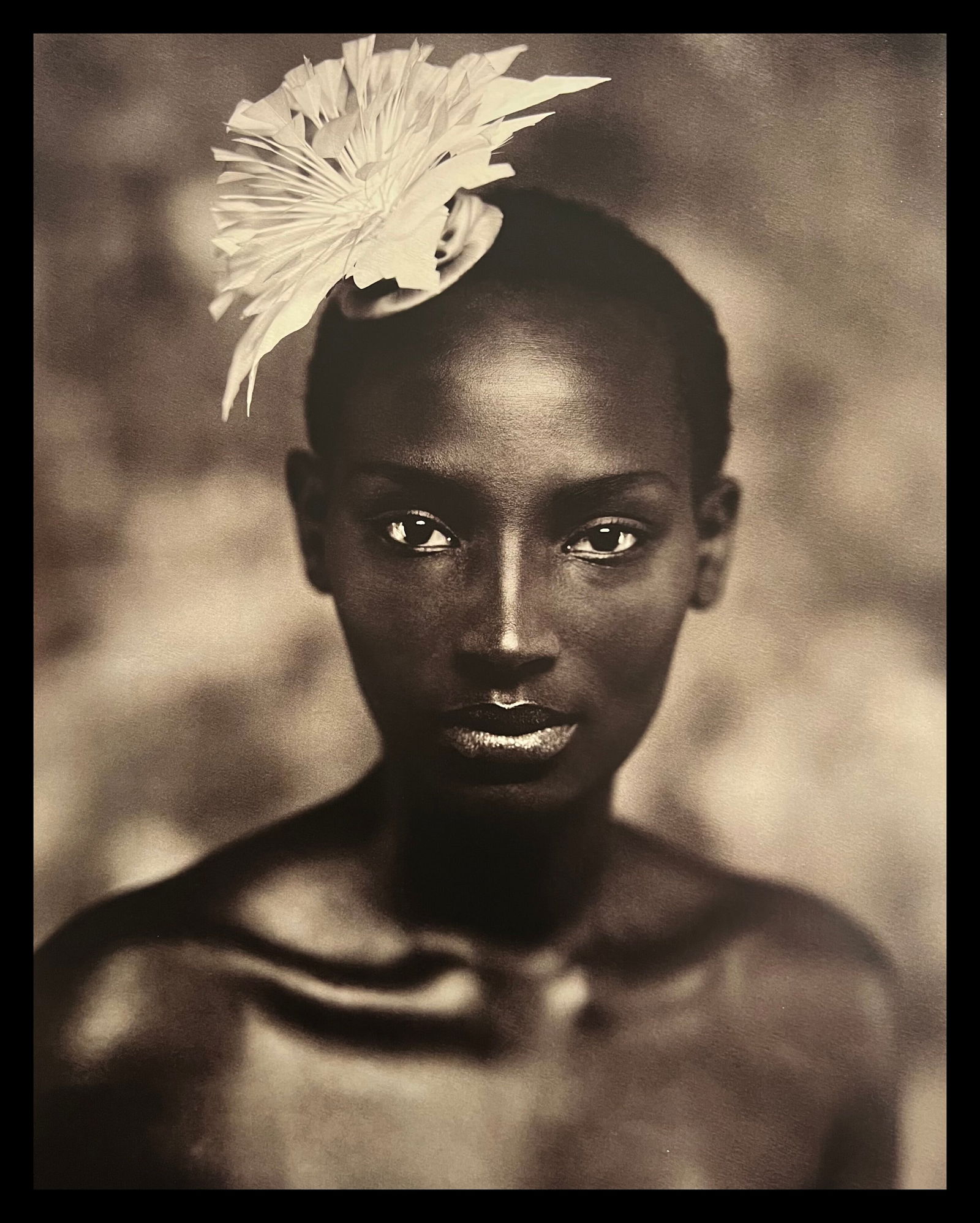 Marc Lagrange - Black Flower, 2009: Photographer: Marc Lagrange was a Belgian photographer known for his nude portraits of female figures. Lagrange created dream-like and fantastical narrative pictures populated by beautiful nudes that