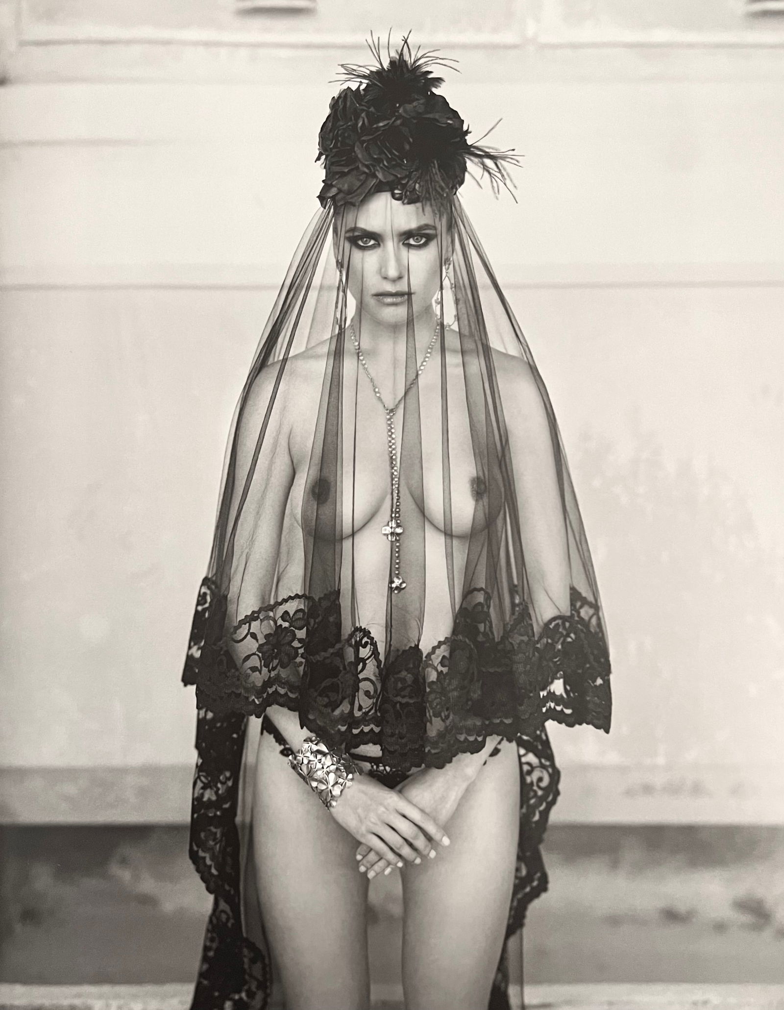 Marc Lagrange, The Veil Of Secrecy, 2000's: Photographer: Marc Lagrange was a Belgian photographer known for his nude portraits of female figures. Lagrange created dream-like and fantastical narrative pictures populated by beautiful nudes that