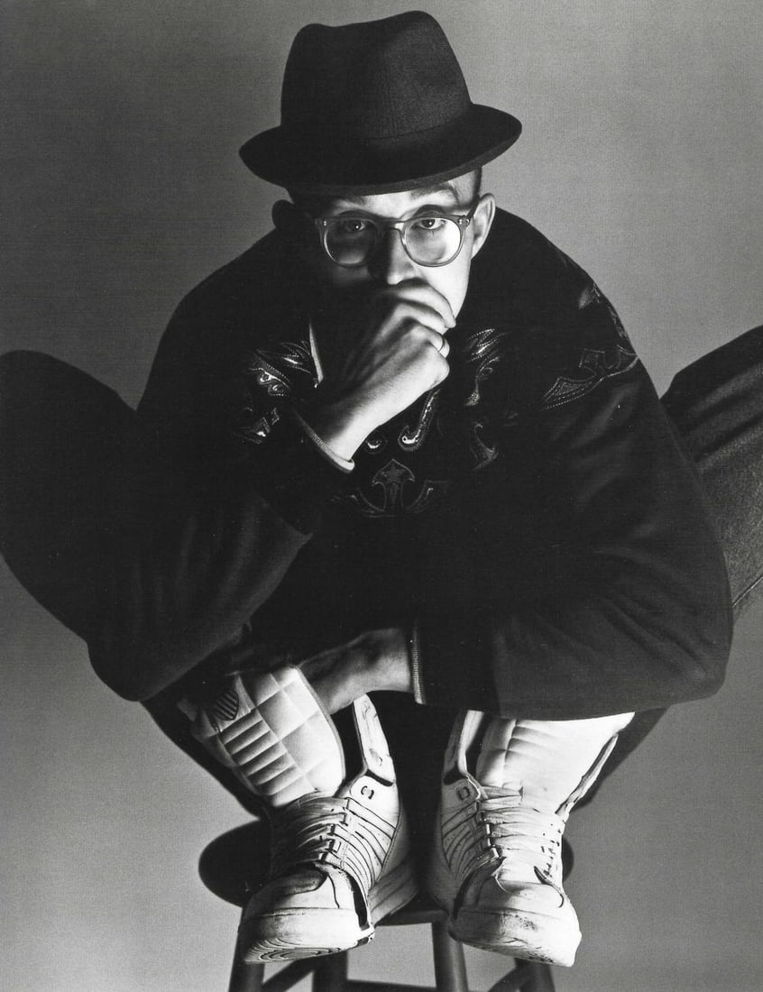 Herb Ritts Keith Haring Los Angeles, 1989: Photographer: Herbert "Herb" Ritts (American, 1952 - 2002) - renowned fashion, art and celebrity photographer. Title: Keith Haring Los Angeles Date Of Negative: 1989 Type Of Print: Fine Duotone Photo