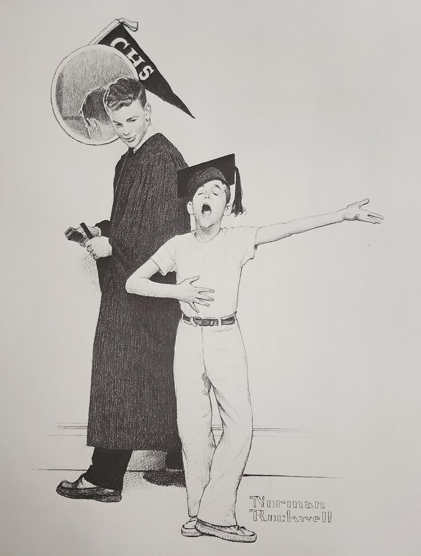 Norman Rockwell, 'Graduation Day', Offset Lithograph, 1960's (1 of 1)