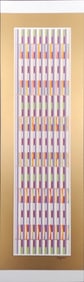 Yaacov Agam, Vertical Orchestration, Serigraph Signed Limited Edition Number 26/54
