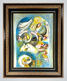 Zamy Steynovitz, 'Trilogy-Future' Oil On Canvas 1976