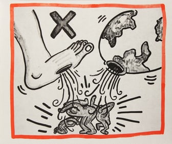 Keith Haring, 'Against All Odds', Limited Edition Lithograph, 1990