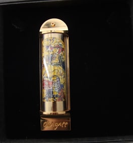 Marc Chagall, 'Levy', 24K Gold Plated Limited Edition Mezuzah w/ Silkscreen