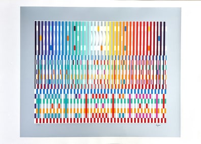 Yaacov Agam 'The Blessing' (Light)' Serigraph, Signed & Numbered, Publisher Coa