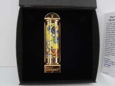 Marc Chagall, 'Naphtali', 24K Gold Plated Limited Edition Mezuzah w/ Silkscreen