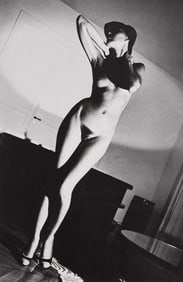 Helmut Newton 'Jenny In My Apartment, Paris', Hand Signed Photo-Lithograph, 1978