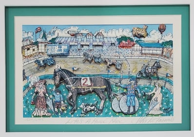 Charles Fazzino, 'Lifes A Horse Race', Hand Signed Limited Edition, Framed 3D Art Print