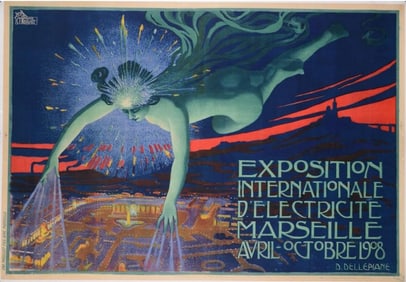 Original 2nd Edition Vintage Poster 'Exposition Internationale'