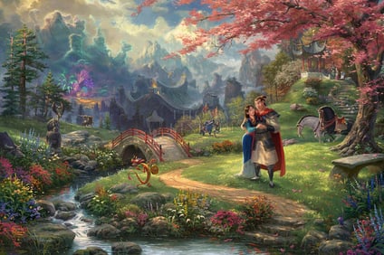 Thomas Kinkade, 'Mulan - Blossoms Of Love', Signed Limited Edition Lithograph