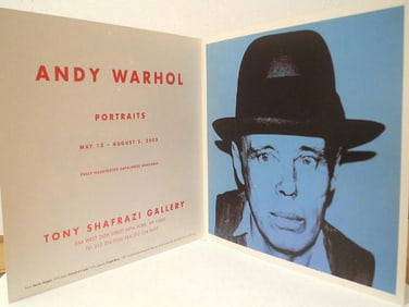 Andy Warhol, Portraits Tony Shafrazi 2005 Invitation Card
