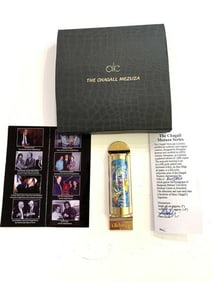 Marc Chagall, 'Benjamin', 24K Gold Plated Limited Edition Mezuzah w/ Silkscreen