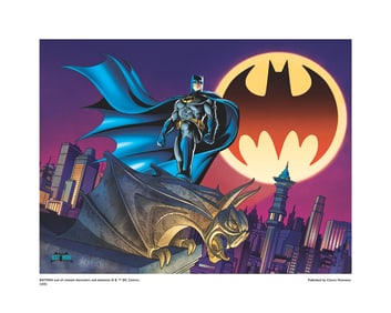 Warner Bros, Dc Comics, Batman, 'Posing In Front Of Bat Signal'