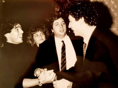 Diego Maradona Photo By Giorgio Ravenazzi, Football Vintage Gelatin Silver Print - 1