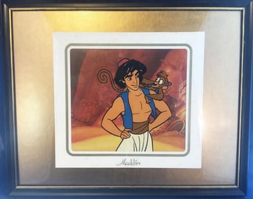 Disney, 'Aladdin & Abu' - from Aladdin TV Show, Animation Cel