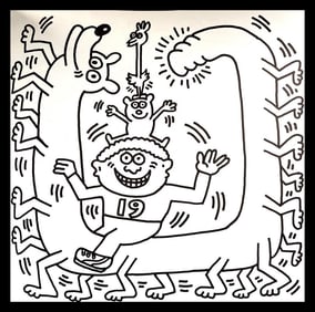 Keith Haring, Untitled VI, Lithograph - 1985